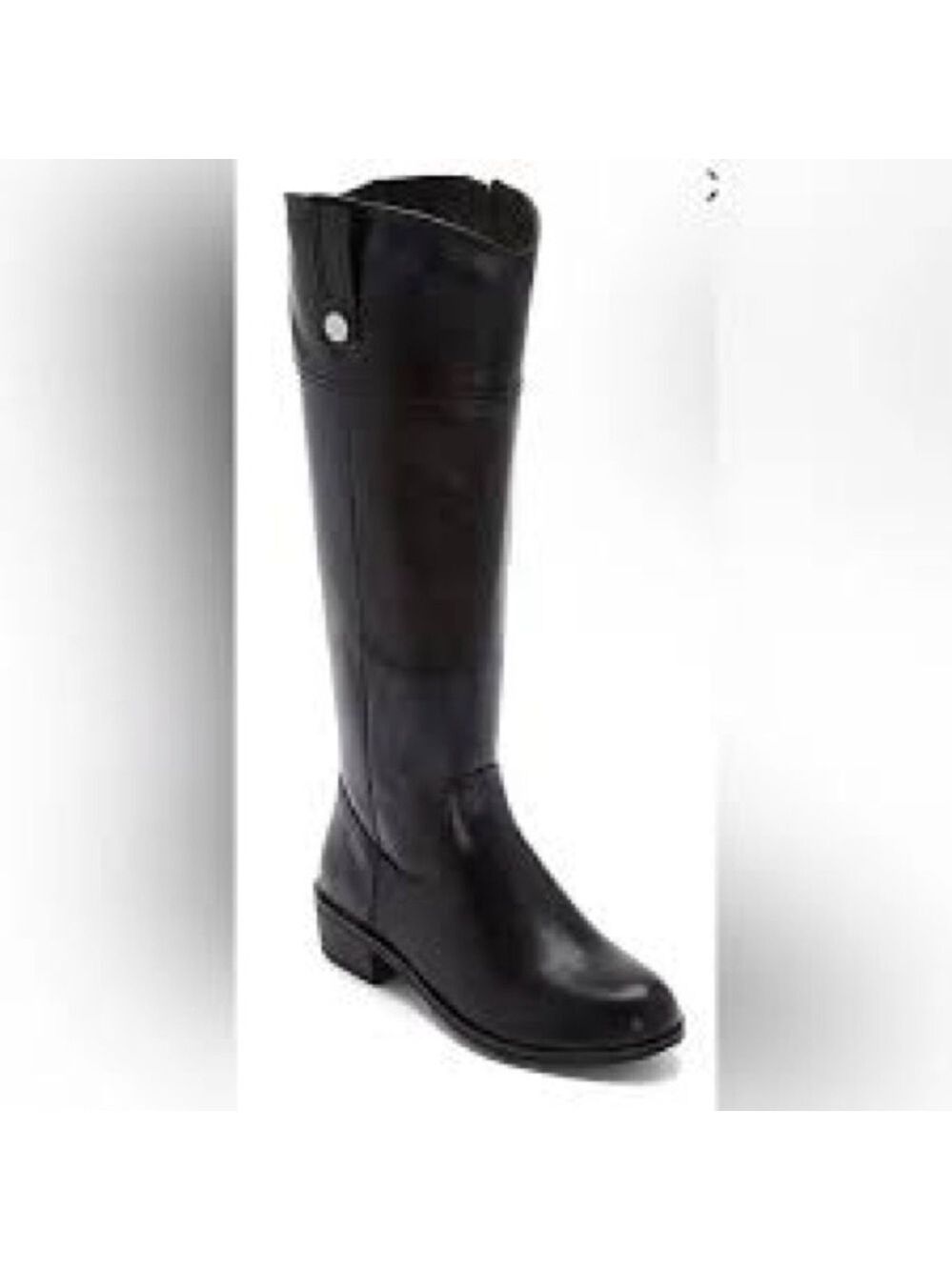 Women’s St John’s Bay Douglas Faux Leather Riding Black Boots Size 7 US!